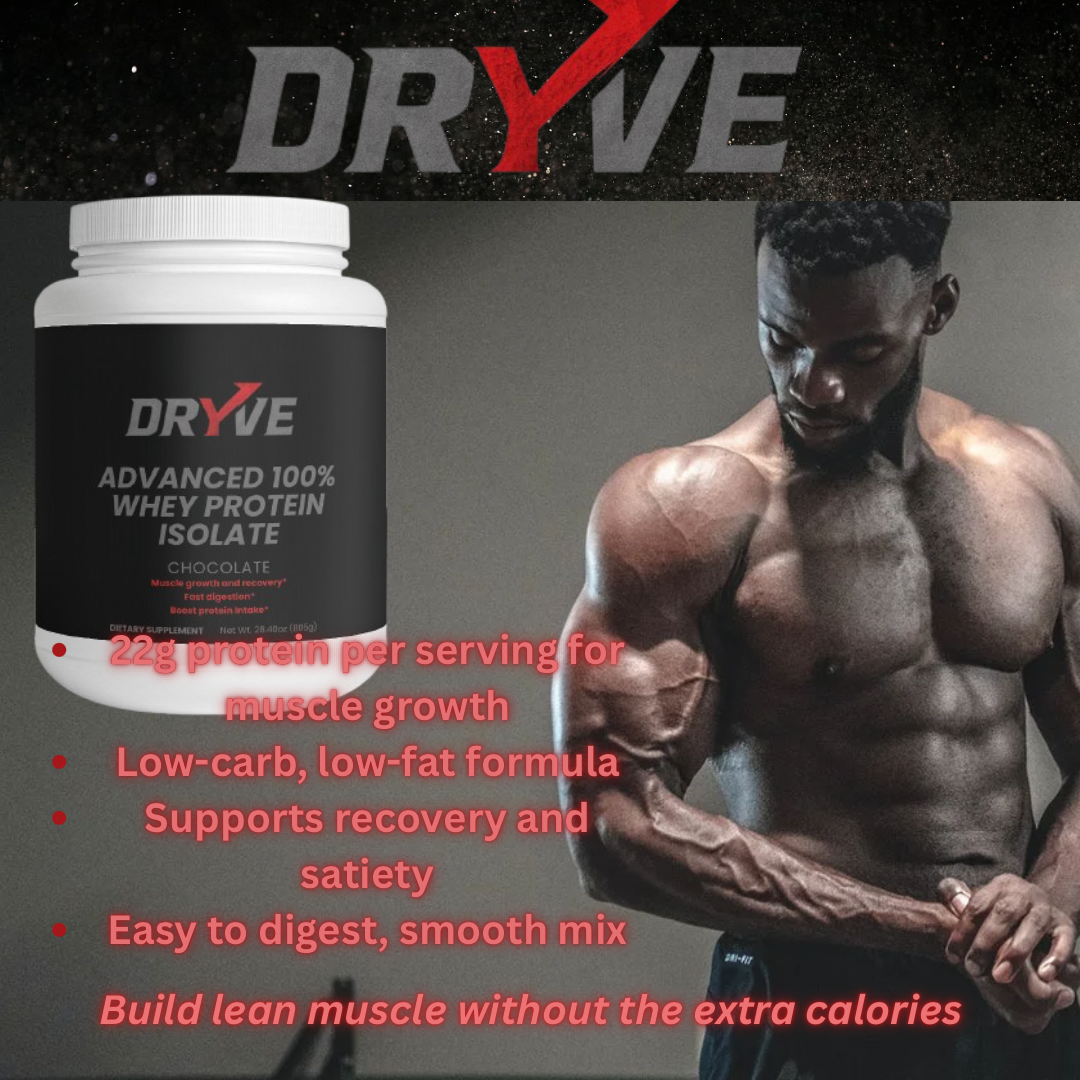 DRYVE Advanced 100% Whey Protein Isolate (Chocolate)