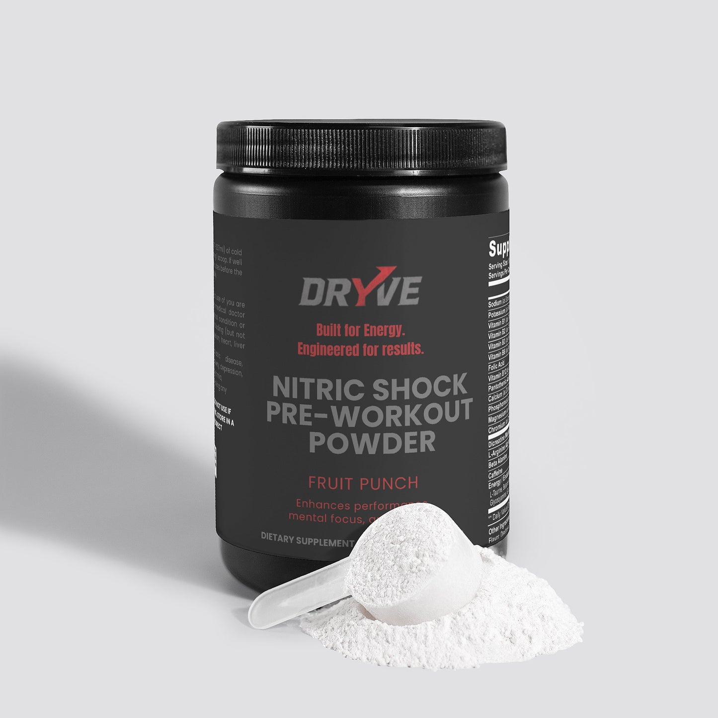 DRYVE Nitric Shock Pre-Workout Powder (Fruit Punch)
