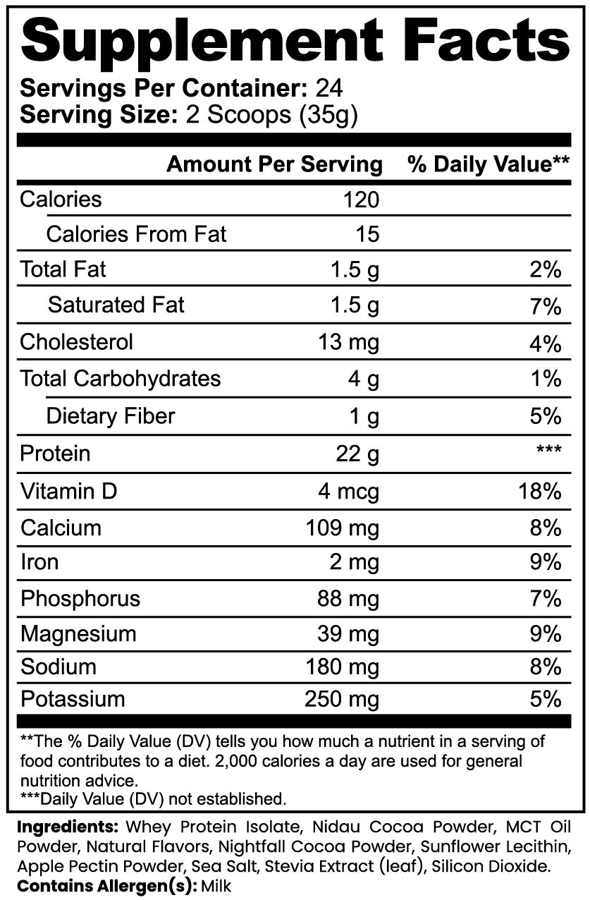 DRYVE Advanced 100% Whey Protein Isolate (Chocolate)