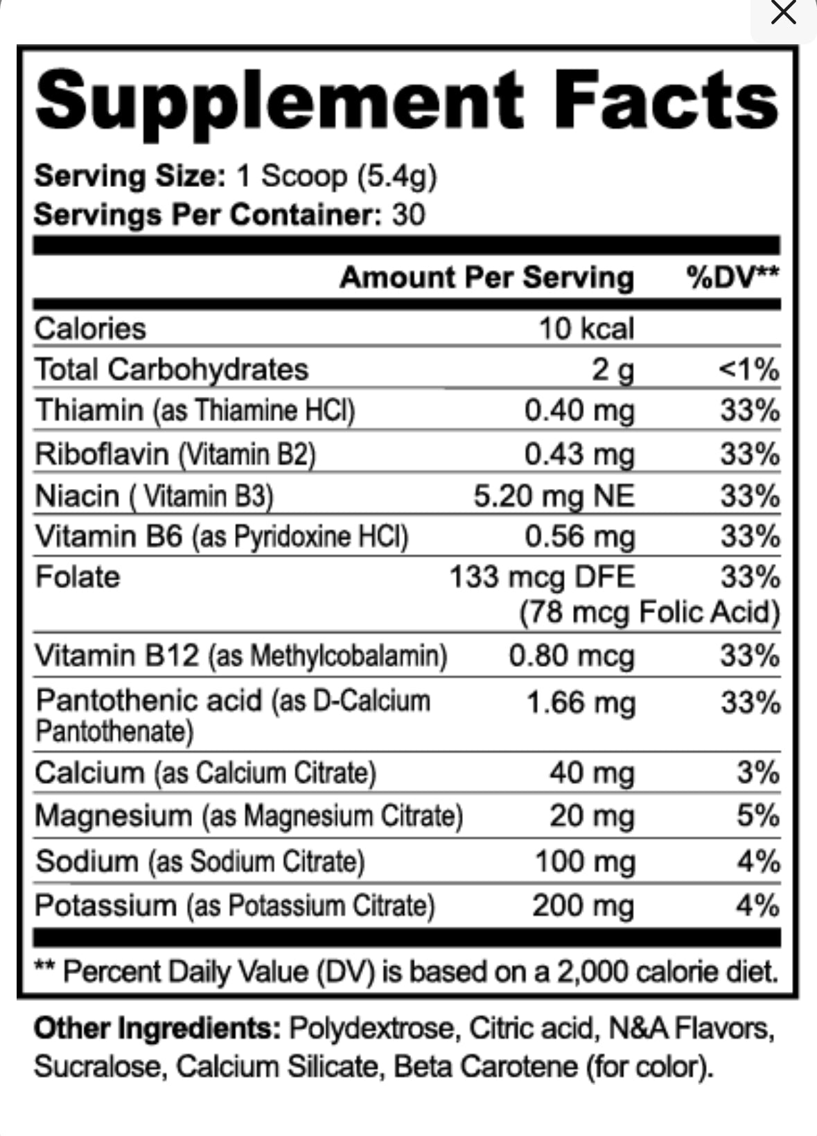 DRYVE Hydration Powder (Peach Mango)
