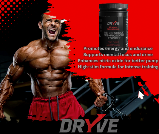 DRYVE Nitric Shock Pre-Workout Powder (Fruit Punch)